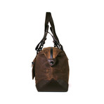 Lafayette Waxed Duffel Bag // Dark Brown (Small)