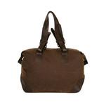 Lafayette Waxed Duffel Bag // Dark Brown (Small)