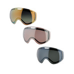 CLK Polarized Snow Goggle // Black Rust // 3 Lens Pack