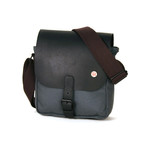 Rockefeller Leather Messenger // Grey