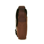 Rockefeller Leather Messenger // Dark Brown (2X Small)