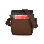 Rockefeller Leather Messenger // Dark Brown (2X Small)
