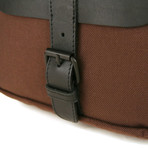 Rockefeller Leather Messenger // Dark Brown (2X Small)