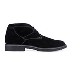 Damazy Suede Contrast Stitched Chukka // Black + Light Grey (Euro: 42)