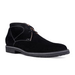 Damazy Suede Contrast Stitched Chukka // Black + Light Grey (Euro: 42)