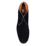 Damazy Suede Contrast Stitched Chukka // Black + Light Grey (Euro: 42)