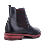 Dan Contrast Sole Chelsea Boot // Black + Red (Euro: 42)