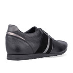 Striped Sneaker // Black + Silver (Euro: 41)