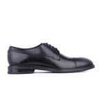 Perforated Cap-Toe Derby // Black (Euro: 45)