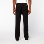 Cashmere Cotton Drawstring Pants // Black (S)