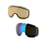 T1 Snow Goggle // Orange // 2 Lens Pack