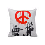 Soldiers Painting Peace Sign