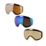 CLK Polarized Snow Goggle // Orange // 3 Lens Pack