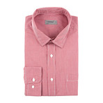 Solid Button-Up // Red (L)