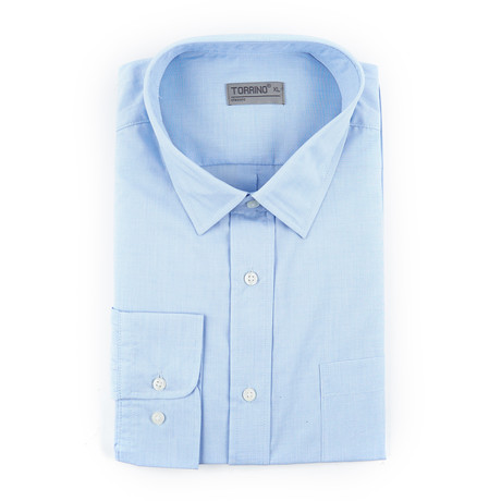 Solid Button-Up // Light Blue (S)