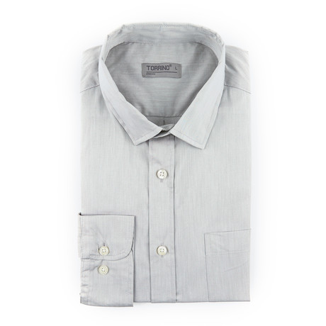 Solid Button-Up // Grey (S)