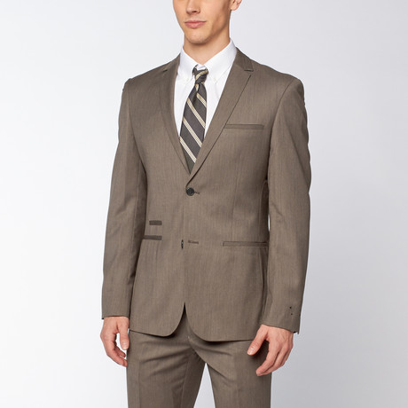 Slim Fit Suit // Tan (US: 34R)