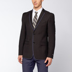 Slim Fit Suit // Black + Blue (US: 36R)