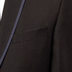 Slim Fit Suit // Black + Blue (US: 36R)