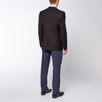 Slim Fit Suit // Black + Blue (US: 36R)