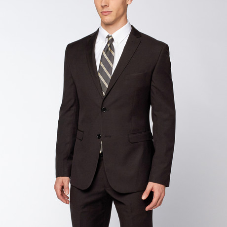 Slim Fit Convertible Suit // Black (US: 34R)