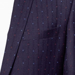 Slim Fit Blazer // Navy Diamond (US: 44R)