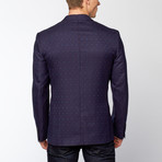 Slim Fit Blazer // Navy Diamond (US: 44R)