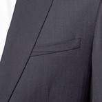 Slim Fit Suit // Slate Blue Herringbone (US: 34R)