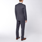 Slim Fit Suit // Slate Blue Herringbone (US: 34R)