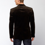 Slim Fit Corduroy Blazer // Black (US: 34R)