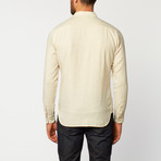 Slim French Seam Button-Up Shirt // Brushed White (L)