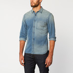 New Vintage Denim Shirt // Light Blue (XL)