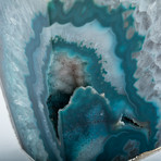Silver Plated Agate Bookends // Teal (Small)