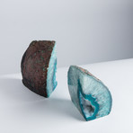 Agate Bookends // Teal (Small)