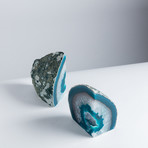 Agate Bookends // Teal (Small)