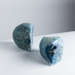 Agate Bookends // Blue (Small)