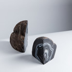 Agate Bookends // Black (Small)