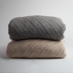 Diagonal Blanket (Grey)