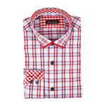 Button-Up Shirt // Red Plaid (S)