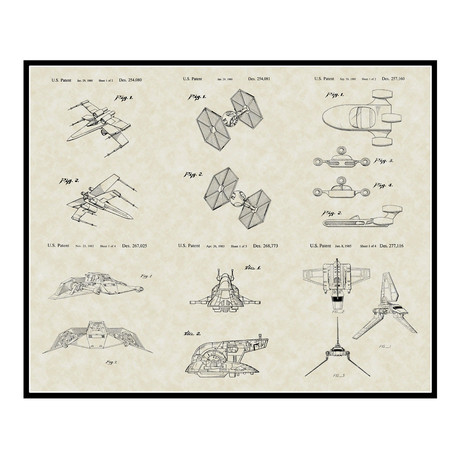 Star Wars Ships // Patent Art