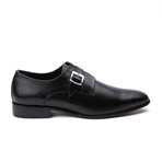 Andrew Fezza // Single Strap Plain Toe + Buckle // Black (US: 10.5)