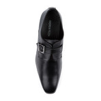 Andrew Fezza // Single Strap Plain Toe + Buckle // Black (US: 10.5)