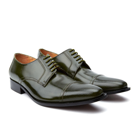 Eleganza // Cap Toe Lace-Up // Olive (US: 8)