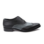 Eleganza // Two-Tone Wing Tip Lace-Up // Grey (US: 7)