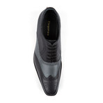 Eleganza // Two-Tone Wing Tip Lace-Up // Grey (US: 7)