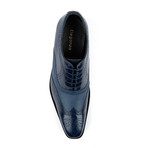 Eleganza // Two-Tone Wing Tip Lace-Up // Navy (US: 7)