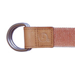 Washed Canvas Adjustable Belt // Orange (S/M)