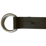 Maker & Co // Leather Belt + Cross Stitch Detail  //  Black (32)