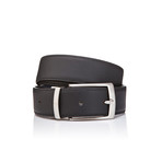 Double Face Belt // Black + Blue (45"L)