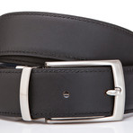 Double Face Belt // Black + Blue (45"L)